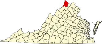 State map highlighting Frederick County