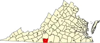 State map highlighting Henry County