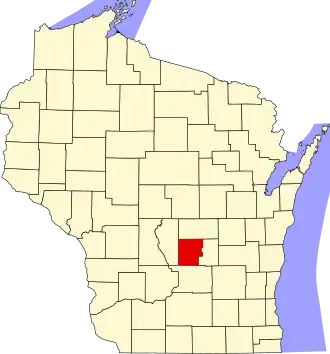 State map highlighting Marquette County