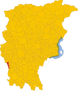 Capriate San Gervasio within the Province of Bergamo