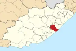 Location in the Eastern Cape