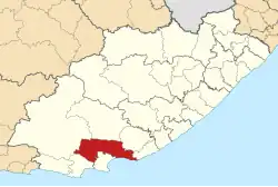 Location in the Eastern Cape