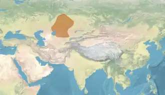 The Uzbek Khanate in c. 1448