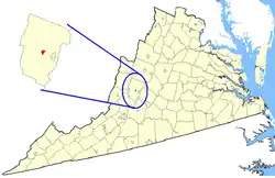 State map highlighting Lexington