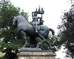 Barcelona (1928), by Frederic Marès, plaça de Catalunya.