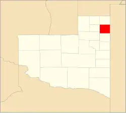 Location of Maracó Department within La Pampa Province