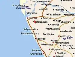 Map of Maranchery
