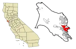 Location in California