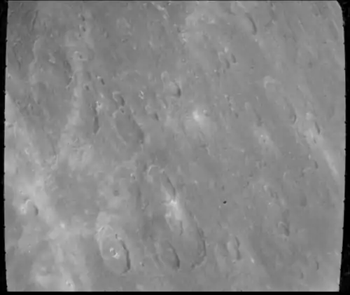 Mariner 10 image with Gibran at bottom center