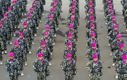 The Indonesian Marine Corps beret color is magenta purple.