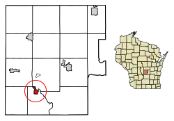 Location of Endeavor in Marquette County, Wisconsin
