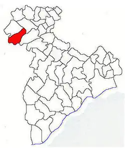 Location in Giurgiu County