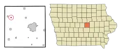 Location of Clemons, Iowa