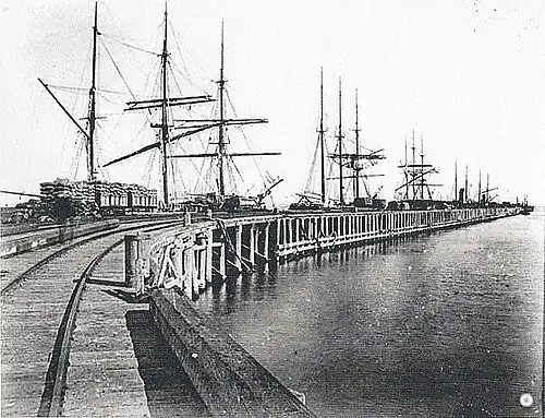 Fremantle Long Jetty,  1890