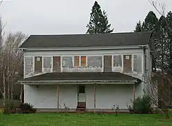 A framed view of the house