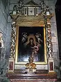 Baroque chapel altar, with reredos showing Virgin and Child, Notre-Dame-des-Miracles.