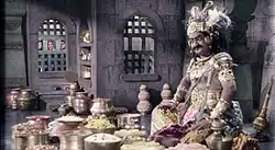 A photograph of Telugu actor S. V. Ranga Rao as Ghatotkatcha