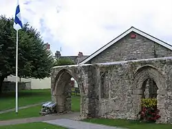 Medieval structure in the churchyard