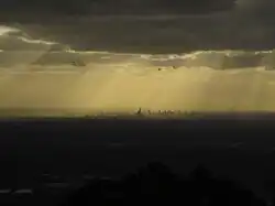 View of Melbourne from the summit of Mount Dandenong
