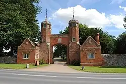 Gateway and lodges to Melford Hall