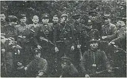 The Lithuanian partisans fought with the occupants in 1944–1953, wearing the interwar Lithuanian uniforms and insignia