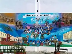Mural in the Mercado 8 de Julio.