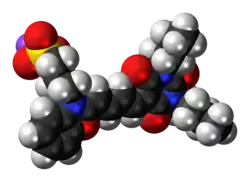 Space-filling model of the merocyanine I molecule