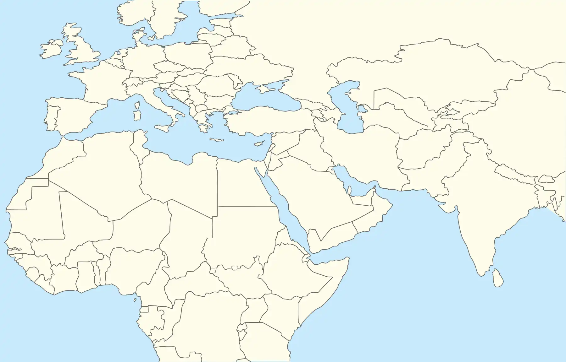 Tehran is located in Middle East