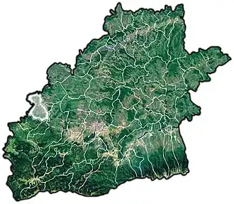 Location in Sibiu County