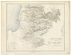 A detailed map of Galilee from the 19th century