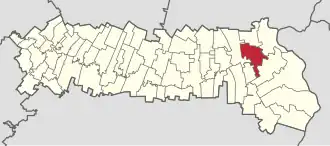 Location in Ialomița County