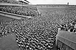 Members of the Czechoslovak People's Army about to perform in the 1980 Spartakiad.