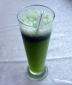 Mint lemonade served in Damascus, Syria