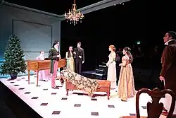 Dress rehearsal of the play