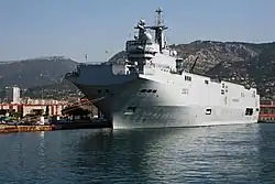Mistral (L9013) in Toulon harbour