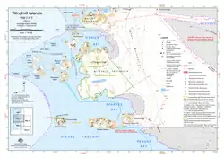 A map featuring Odbert island