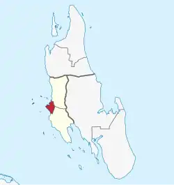 Location in Mjini Magharibi Region