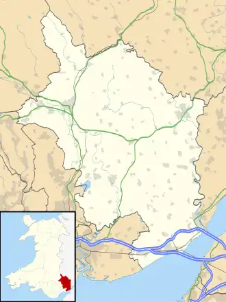 Tintern is located in Monmouthshire