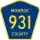 County Road 931 marker