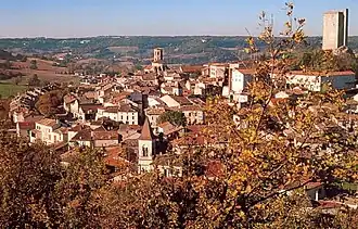 A general view of Montcuq