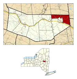 Location within Montgomery County and the state of New York