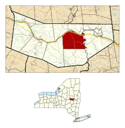 Location in Montgomery County and the state of New York