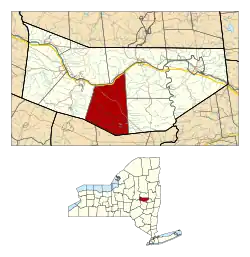 Location in Montgomery County and the state of New York