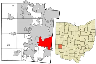 Location in Montgomery County, Ohio