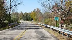 Road signage along Stony Creek Road