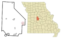 Location in Morgan County and the state of Missouri