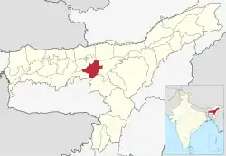 Location in Assam
