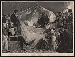 The Death of Napoleon, after Charles de Steuben. (1860)