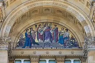 Mosaic facing Victoria Square