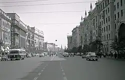 (3) Moscow 1957. Gorky Street towards Kremlin II. The main action of the picture takes place in 1956-1957.
